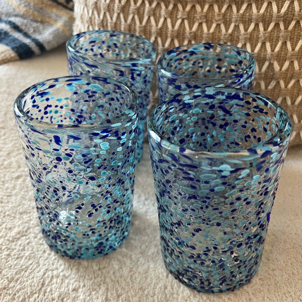 Set of Hand Blown Glasses